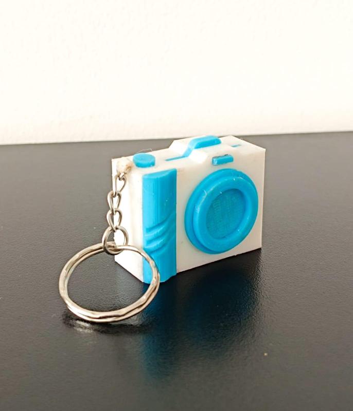 Camera keychain, portrait camera holder