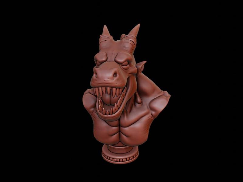 Leviathan Beast Bust