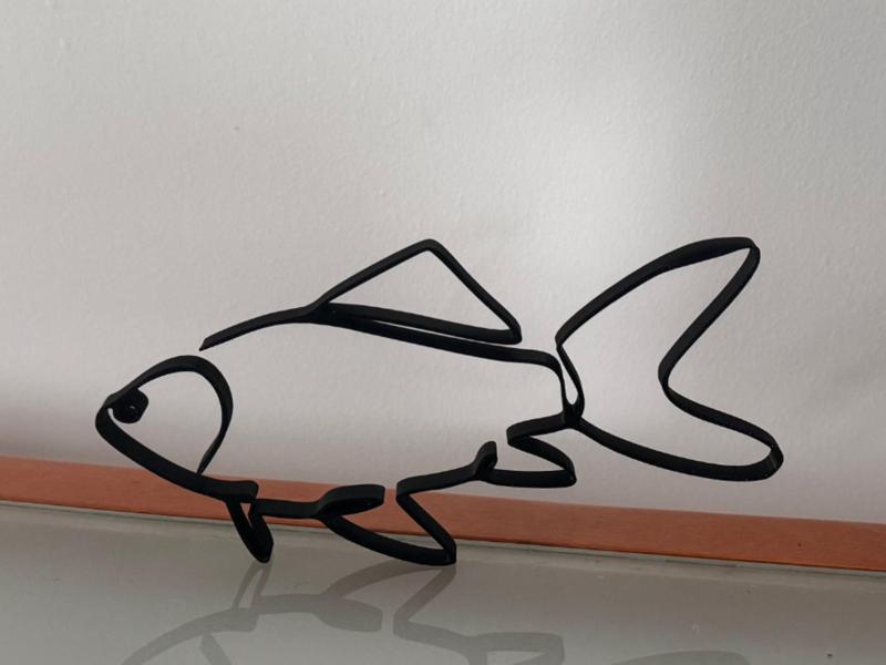 Fish - One line art minimalistic model