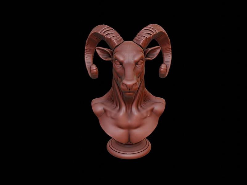 Satyr Beast Bust