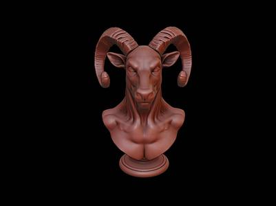Satyr Beast Bust