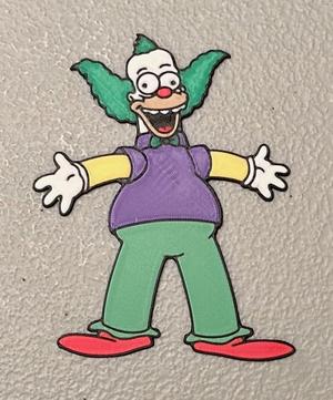 Multicolor Krusty the Clown Magnet
