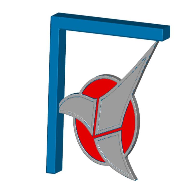 Klingon Comm Badge Shelf Bracket (Screw or Tape Mount)