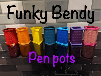 Funky Bendy Pen Pots