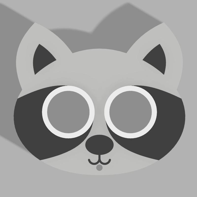 Raccoon Self Defense Keychain