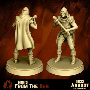 Bandit with Club - DND MINIATURE [PRESUPPORTED]