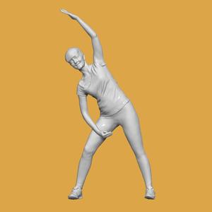 WOMAN GYM FOR DIORAMA