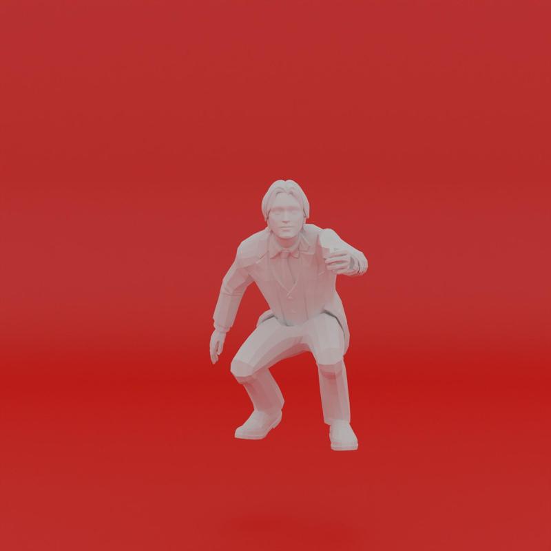 Character Pose Toy Man Miniature Figure 114