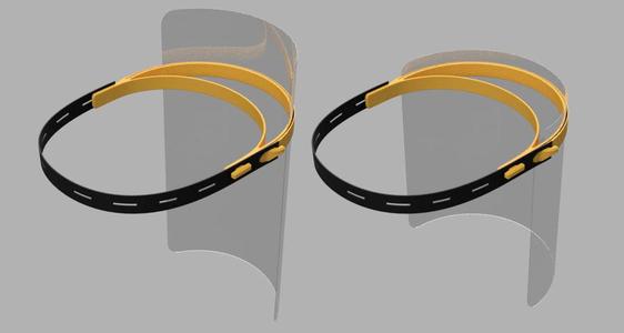 Covid19 face shield  without pikes for holes