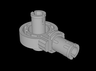 Lego Compatible (47455.dat) Technic Pin with Friction with Click Rotation Pin