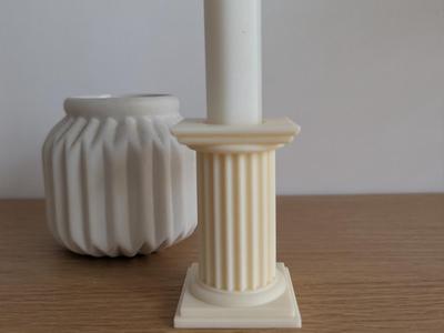 Greek column candlestick – Mythological Elegance 