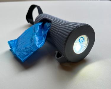 Dog Bag Holder with Light