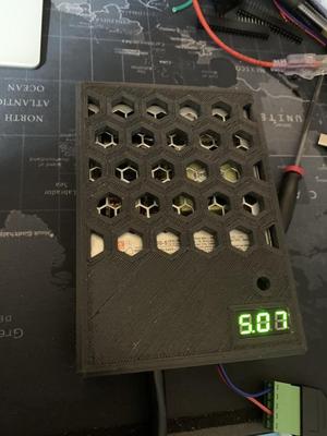 MeanWell LRS-50-5 Top with Voltage Dislay