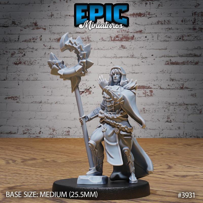 Guild Sorcerer ‧ DnD Miniature ‧ Tabletop Miniatures ‧ Gaming Monster ‧ 3D Model ‧ RPG ‧ DnDminis ‧ STL FILE