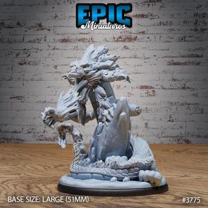 Young Lung Dragon Firebreath ‧ DnD Miniature ‧ Tabletop Miniatures ‧ Gaming Monster ‧ 3D Model ‧ RPG ‧ DnDminis ‧ STL FILE
