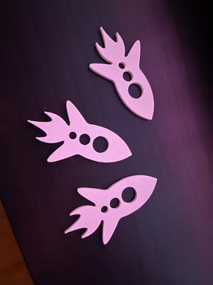 Mini Rockets printed in GID PLA