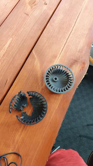 Fan for cooling the compressor
