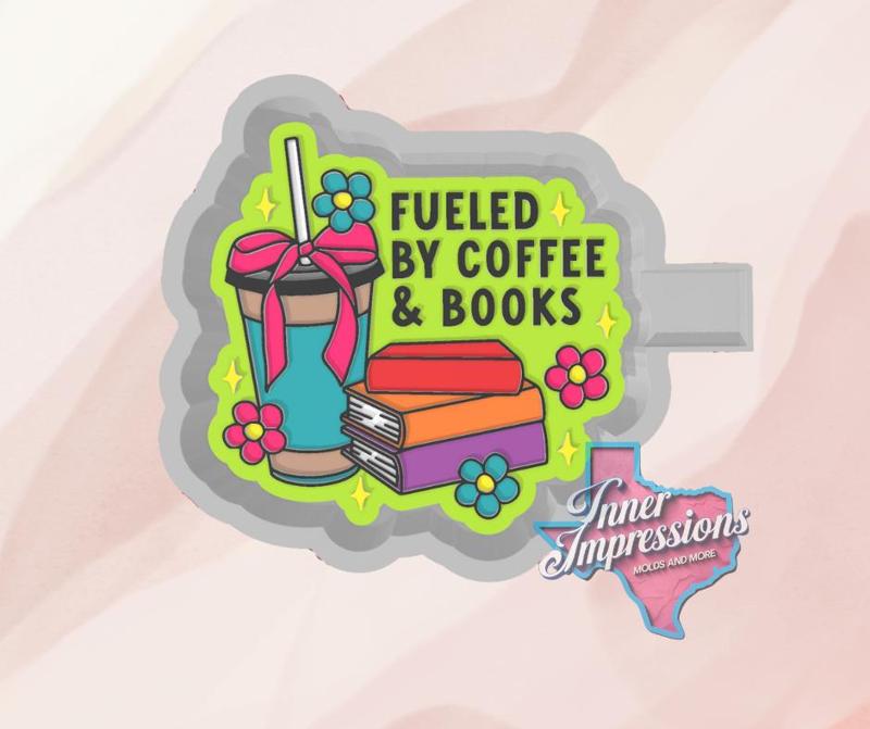 Coffee And Books Freshie Mold