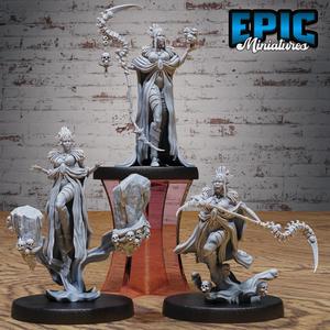 Elf Warlock Female Set ‧ DnD Miniature ‧ Tabletop Miniatures ‧ Gaming Monster ‧ 3D Model ‧ RPG ‧ DnDminis ‧ STL FILE