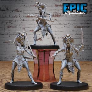 Cleopatra Royal Guard Set ‧ DnD Miniature ‧ Tabletop Miniatures ‧ Gaming Monster ‧ 3D Model ‧ RPG ‧ DnDminis ‧ STL FILE