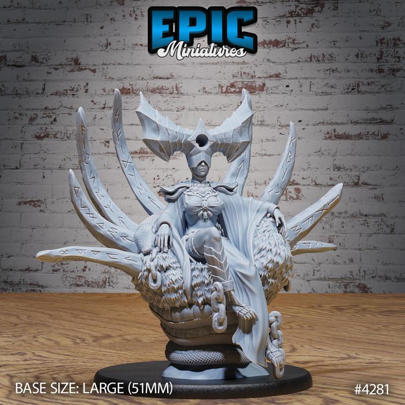 Cult Goddess Throne ‧ DnD Miniature ‧ Tabletop Miniatures ‧ Gaming Monster ‧ 3D Model ‧ RPG ‧ DnDminis ‧ STL FILE