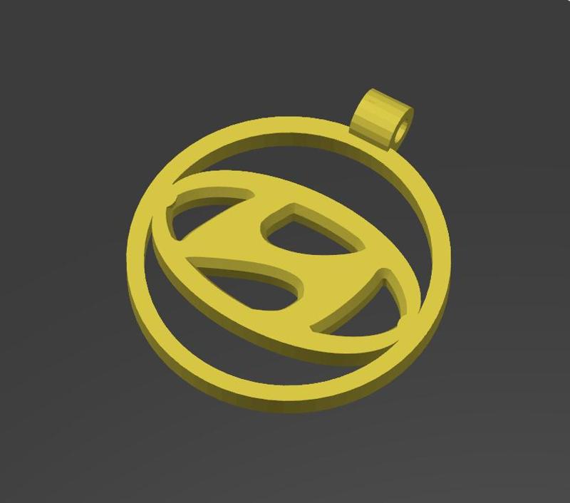 Keychain with logo Hyundai