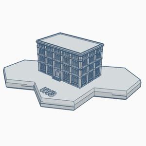 Gothic Building HMSG110 Hex Map Scale