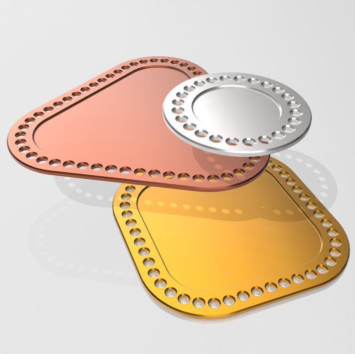 8 Crochet frames for utensil holders