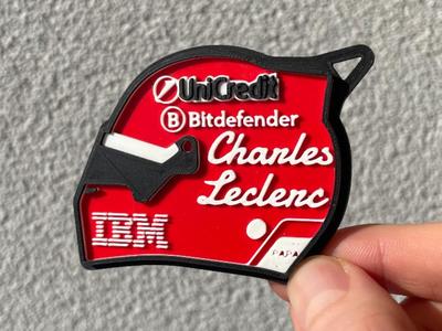 Charles Leclerc Monza 2025 Helmet Keychain