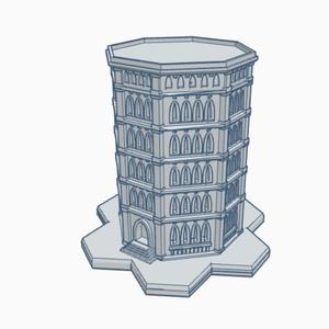 Gothic Building GHB128 With Hex Base
