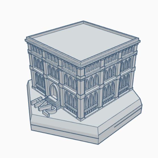 Gothic Building HMSG101 Hex Map Scale