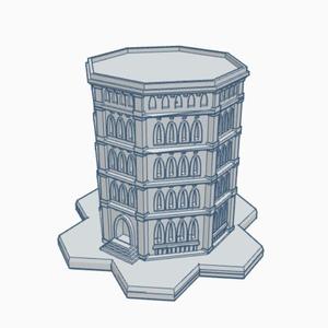 Gothic Building GHB127 With Hex Base