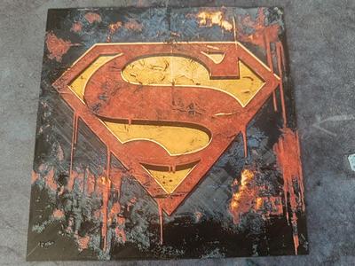 'Superman' Logo Inspired Hueforge Wall Art