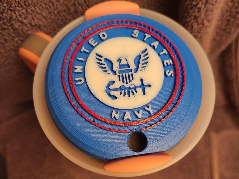 40oz travel mug topper US Navy