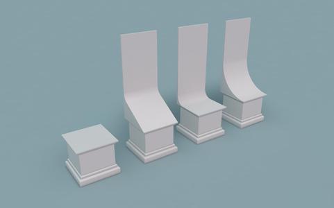 Free Display pillars set