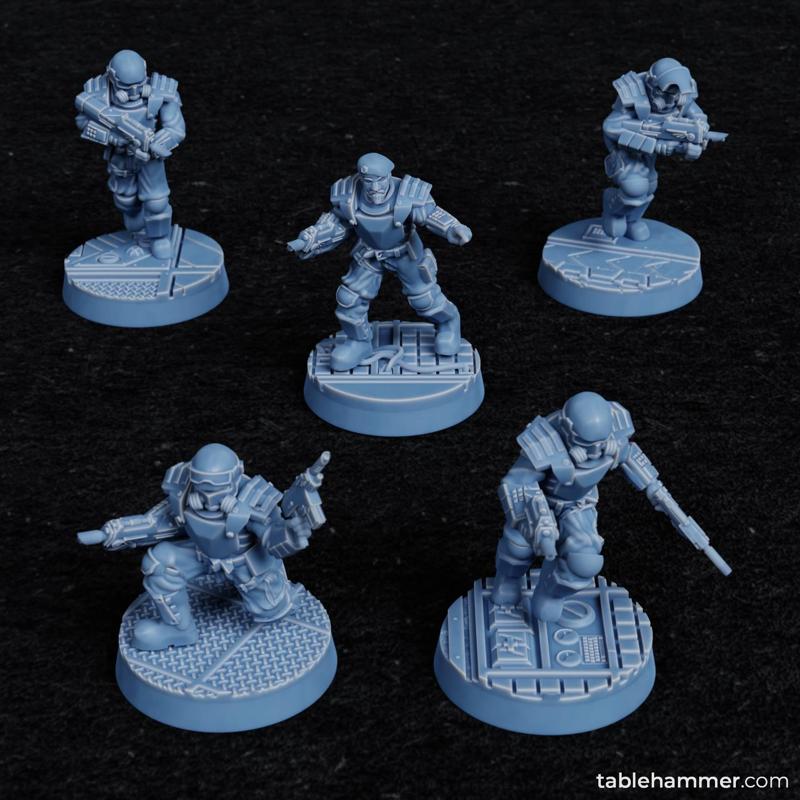 Factory Guard Rangers - human riflemen soldiers (Accell Union)