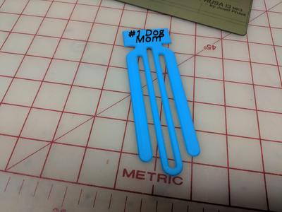Moms day bookmark from the dog