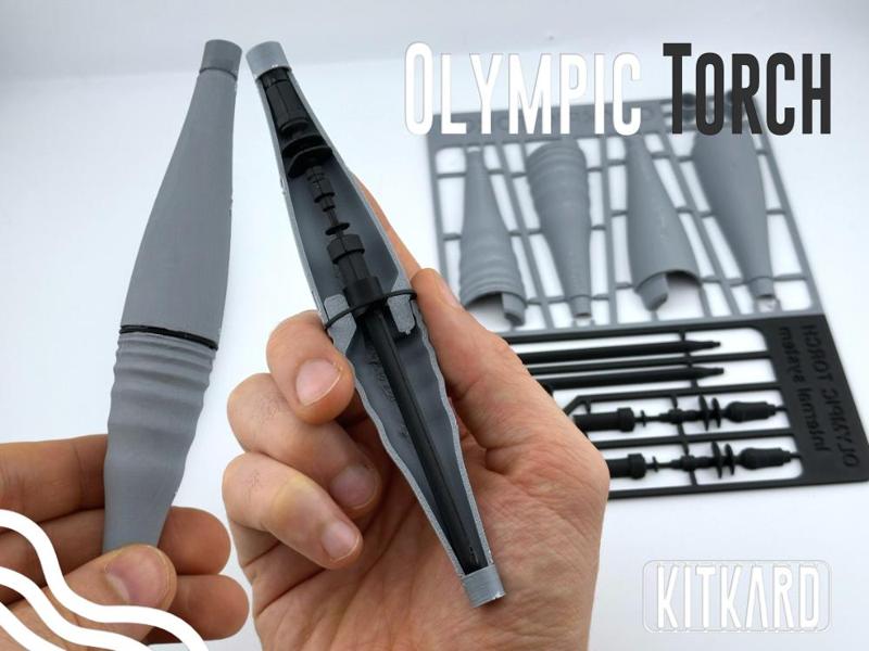 Olympic torch kit card