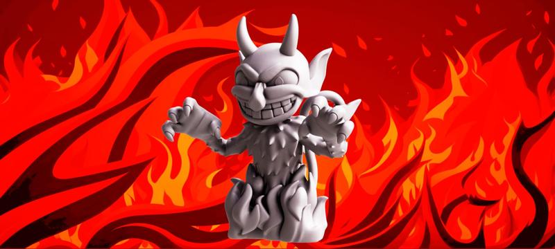 El Diablo - Cuphead devil (3D Fan Art Figure)