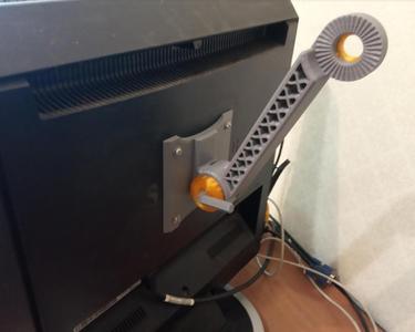 Vesa Plate 75mm - With built in coupler - Small