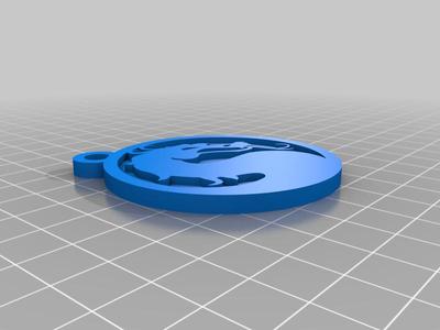 Mortal Kombat Logo Keychain