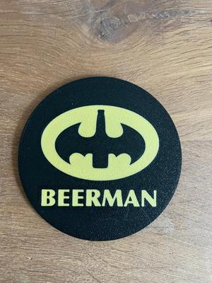 Batman / Beerman Coaster / Funny / Drink / Gift