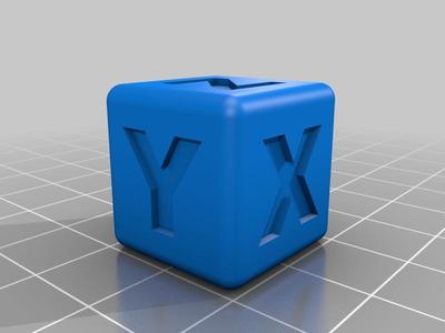 20mm XYZ Round & Straight Edge Calibration Cubes
