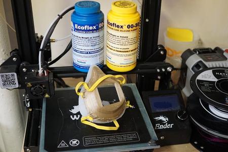 3D Print Respirator/Mask with Silicone Overmold