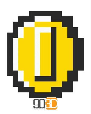 Mario Coin Lamp 8bts
