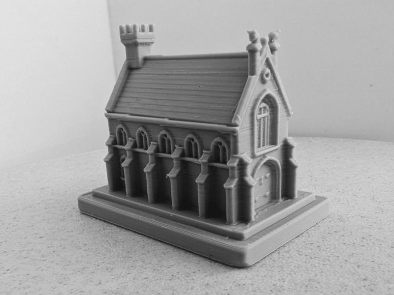 Medieval building miniature 007