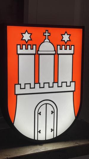 Hamburg Wappen Lampe
