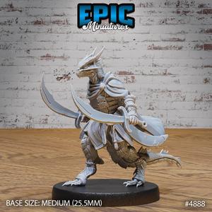 Half-Dragon Adventurer Swords ‧ DnD Miniature ‧ Tabletop Miniatures ‧ Gaming Monster ‧ 3D Model ‧ RPG ‧ DnDminis ‧ STL FILE