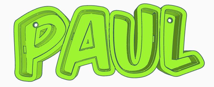 PAUL LED- Namenslampe (Name lamp)