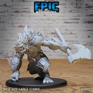 Savage Troll Kneel ‧ DnD Miniature ‧ Tabletop Miniatures ‧ Gaming Monster ‧ 3D Model ‧ RPG ‧ DnDminis ‧ STL FILE